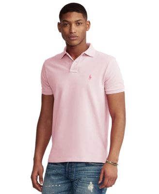 black polo shirt with pink horse