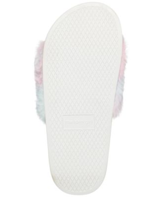 madden girl fur slides