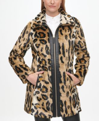 macys leopard coat