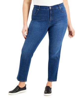 macy's style and co plus size jeans