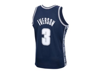 allen iverson georgetown jersey mitchell and ness