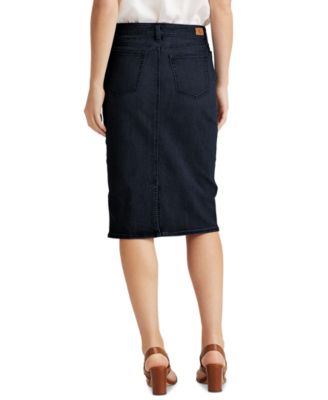 ralph lauren denim skirt macy's