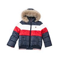 Tommy Hilfiger Little Girls Colorblock Puffer Jacket