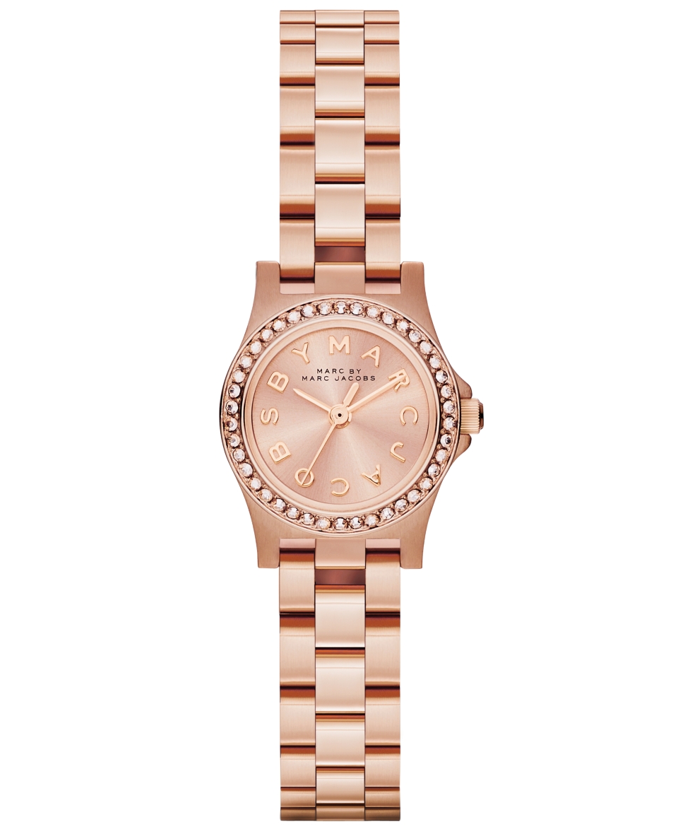 Marc by Marc Jacobs Womens Henry Dinky Rose Gold Tone Stainless Steel