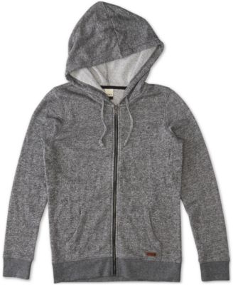 long zip front hoodie