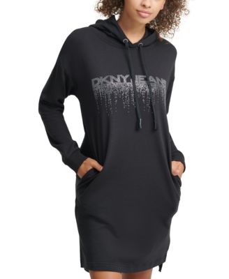 dkny hooded dress