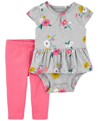 baby girl peplum bodysuit
