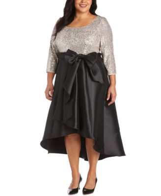 black plus size sequin tops