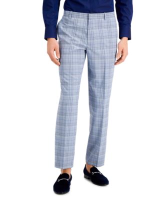 blue plaid pants mens