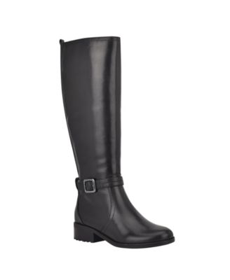 macy's black tall boots