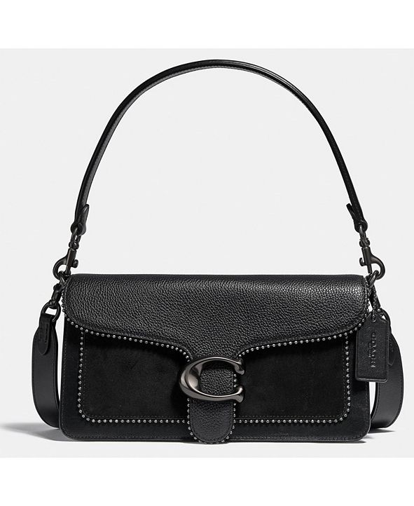 tabby shoulder bag 26 in signature canvas with beadchain