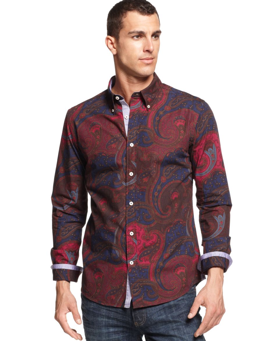Tommy Hilfiger New Hope Paisley Shirt   Casual Button Down Shirts   Men