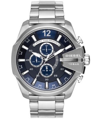 Часы-браслет Diesel Mega Chief с хронографом и браслетом из нержавеющей стали 51 мм
