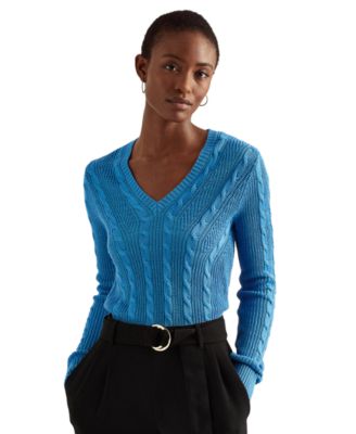 ralph lauren v neck sweater women