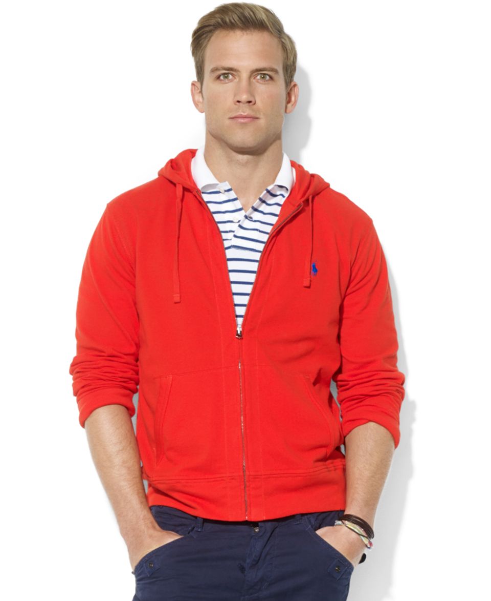 Polo Ralph Lauren Hoodie, Classic Zip Front Fleece Hoodie