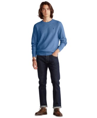 polo ralph lauren men's cotton textured crewneck sweater