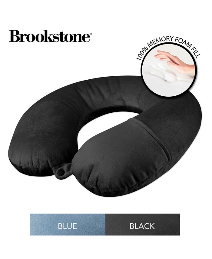 Brookstone CharcoalInfused Memory Foam Travel Neck Pillow & Reviews