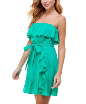 double ruffle dress