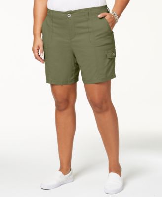 macys plus shorts
