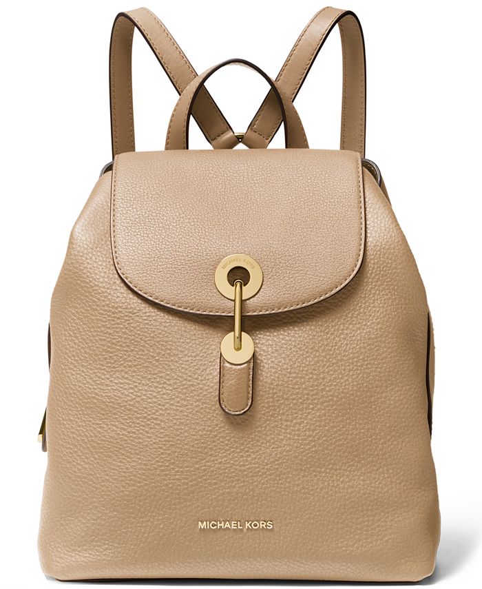 michael kors raven leather backpack
