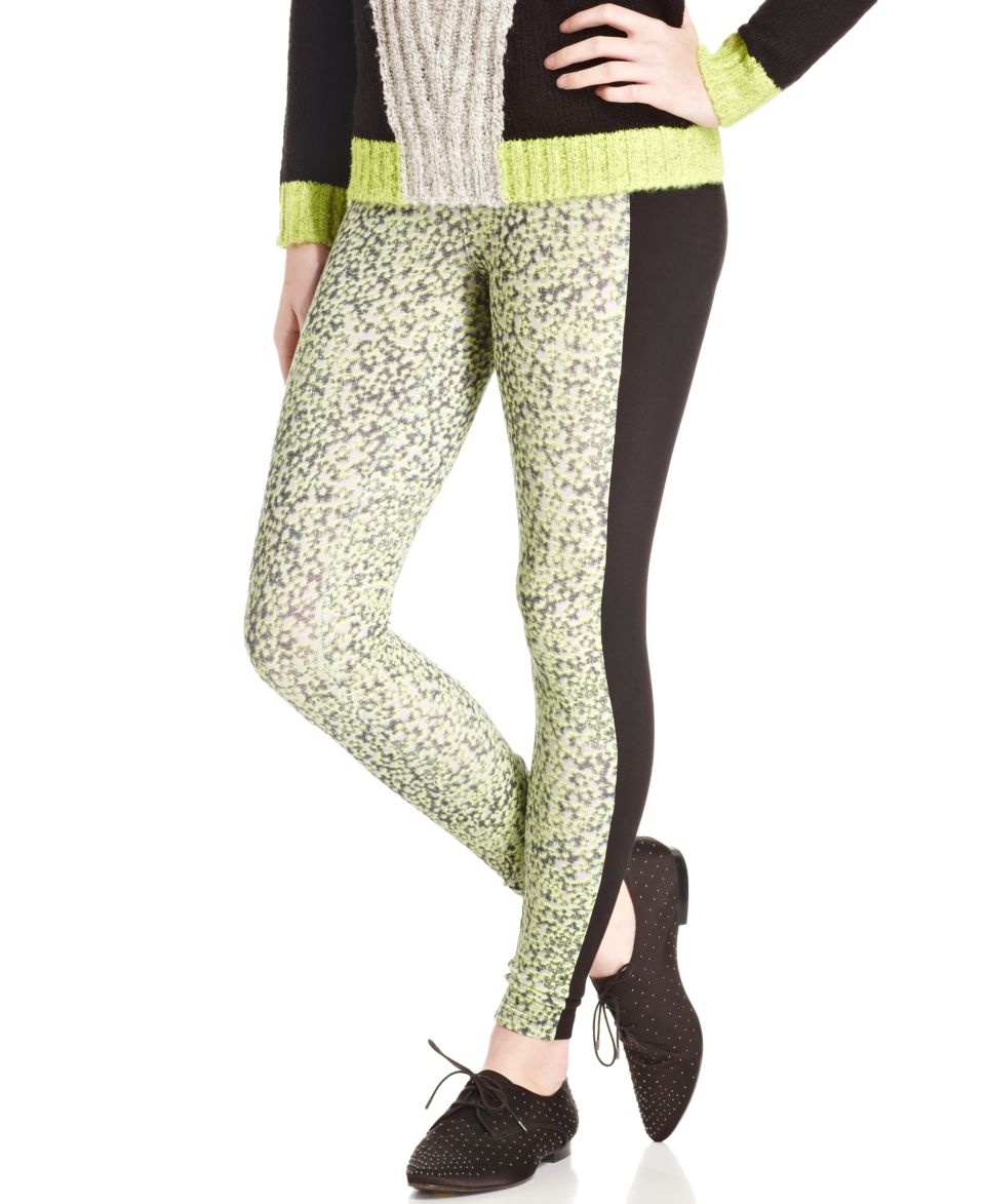 Material Girl Juniors Faux Snakeskin Leggings   Juniors Pants & Leggings