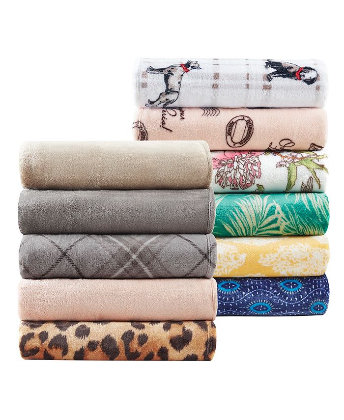 Charter Club Cozy Plush 50" x 70" Throw, Created for Macy ...