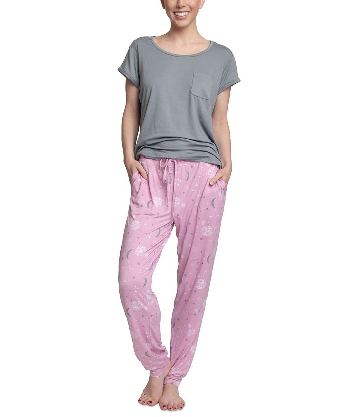 Hanes Cloud Knit Short Sleeve Pajama Set & Reviews - All Pajamas, Robes