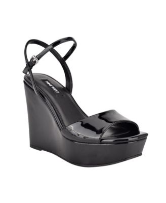 nine west black wedges