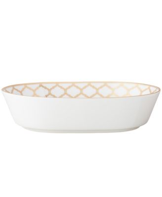 Золотая овальная миска для овощей Noritake Eternal Palace Gold, 32 унции