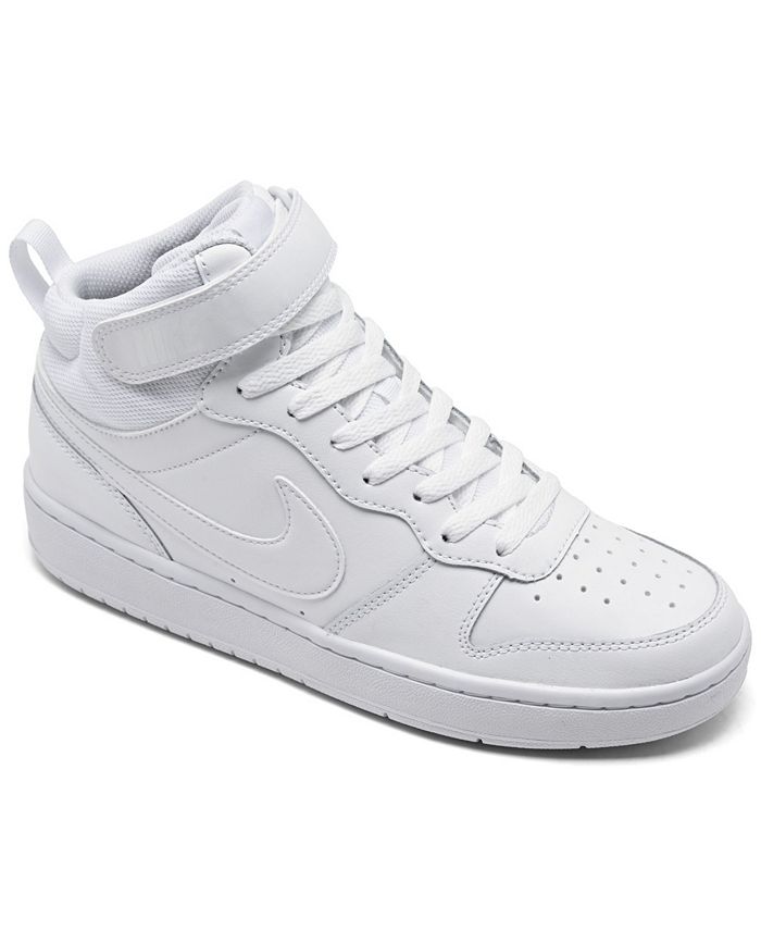 Nike Big Kids Court Borough Mid 2 Casual Sneakers From Finish Line Reviews Finish Line Kids Shoes Kids Macy S