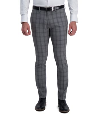 mens plaid slim fit dress pants