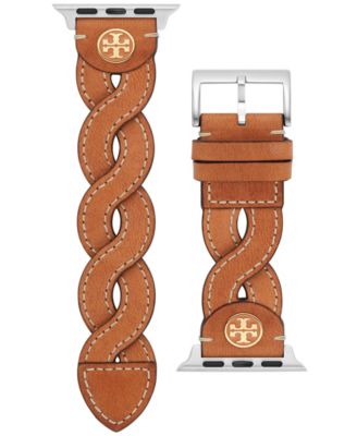 Плетеный кожаный ремешок для женских наручных часов Tory Burch для Apple Watch® 38 мм/40 мм