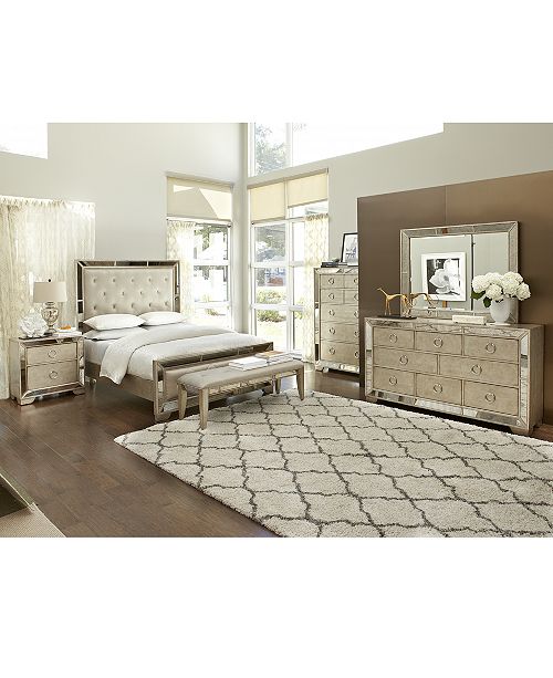 Furniture Ailey Queen 3 Pc Bedroom Set Bed Nightstand Chest Reviews Furniture Macy S