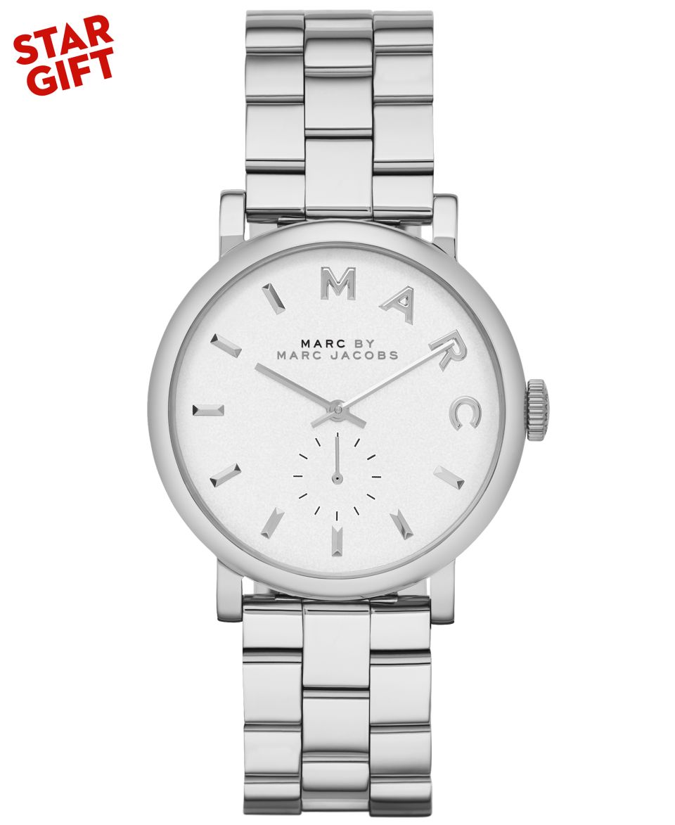 Marc by Marc Jacobs Watch, Womens Stainless Steel Bracelet 36mm MBM3210   Watches   Jewelry & Watches