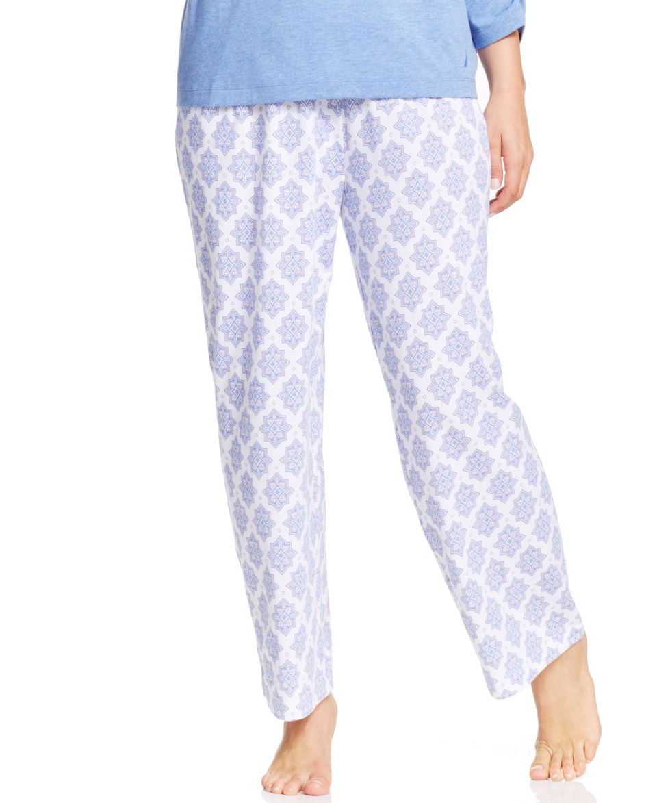 Nautica Plus Size Top and Knit Pajama Pants