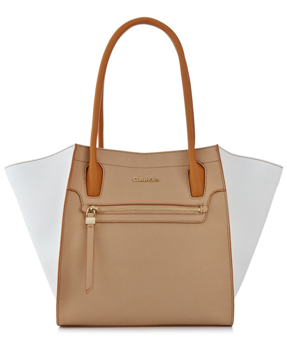 Calvin Klein On My Corner Saffiano Tote   Handbags & Accessories