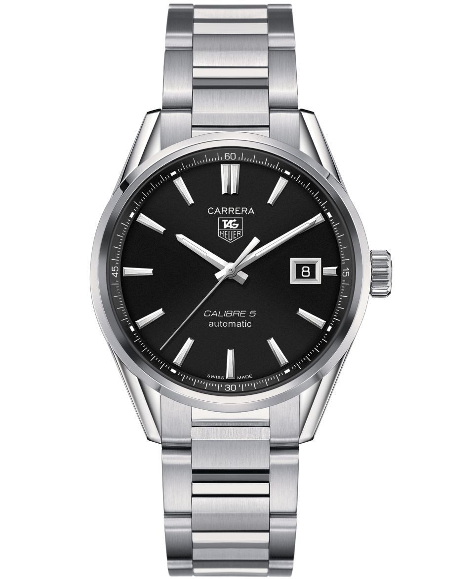 TAG Heuer Mens Swiss Automatic Carrera Calibre 7 Twin Time Stainless Steel Bracelet Watch 41mm WAR2012.BA0723   Watches   Jewelry & Watches
