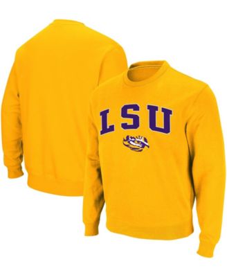 Мужская толстовка Colosseum с аркой и логотипом LSU Tigers с круглым вырезом горловины