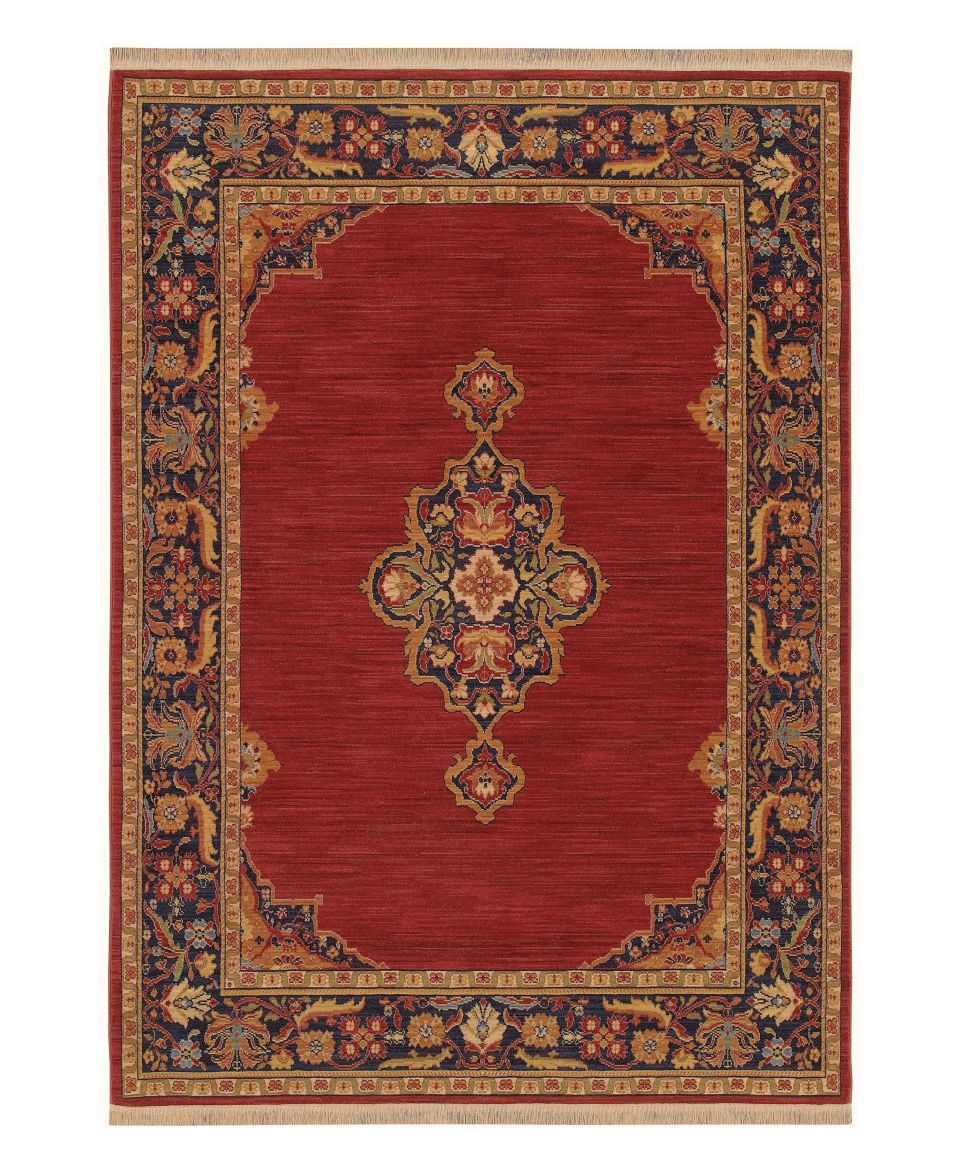 Rug, English Manor William Morris Red 7 10 Round   Rugs