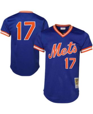 Мужская сетчатая тренировочная майка Keith Hernandez Royal New York Mets Cooperstown для игры в бейсбол синего цвета