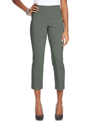Style&co. Skinny Ruched Pull-On Capri Pants - Pants & Capris - Women ...