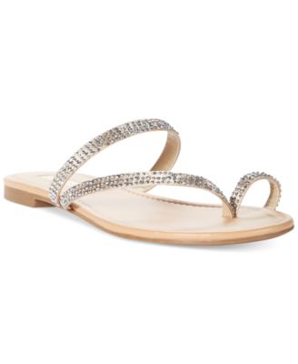 Macy's silver hot sale flat sandals