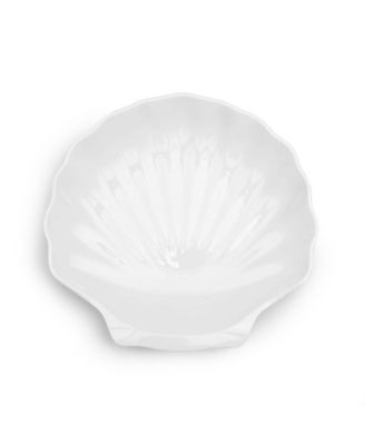 Q Квадратное меламиновое сервировочное блюдо в виде ракушки диаметром 16 дюймов