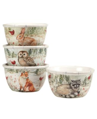 Сертифицированные международные вазочки для мороженого Winter's Walk, набор из 4-х