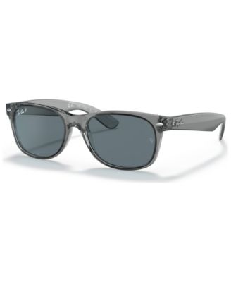 Солнцезащитные очки Ray-Ban Унисекс New Wayfarer Classic 55 с поляризацией и низкой переносицей, RB2132F55-P