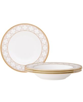 Набор из 4 суповых мисок Noritake Trefolio Gold, 8,50 дюйма, 12 унций.