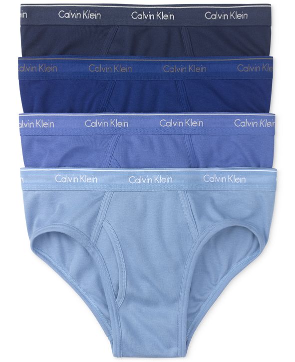 Calvin Klein Mens Classic Cotton Low Rise Hip Briefs 4 Pack U4183 And Reviews Underwear And Socks 6062