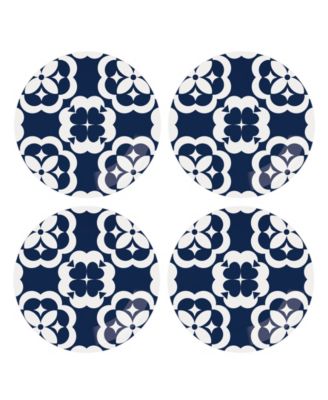 элегантные тарелки с гео-акцентом kate spade new york, набор из 4-х