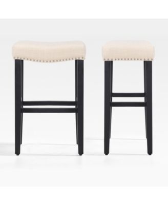 29" Барный стул с мягким сиденьем-седлом (комплект из 2-х)