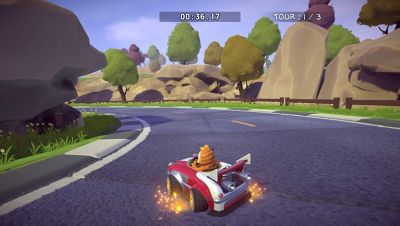 Видеоигра Sony Garfield Kart Furious Racing для PS4, белая